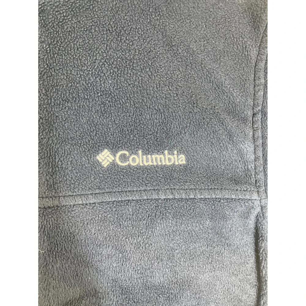 Columbia Mens Navy Blue Full Zip Fleece‎ Jacket Mock Neck Size M 00656-BV0-2011